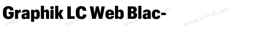 Graphik LC Web Blac字体转换